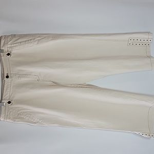 Multiples | Tan Denim Crop Jeans